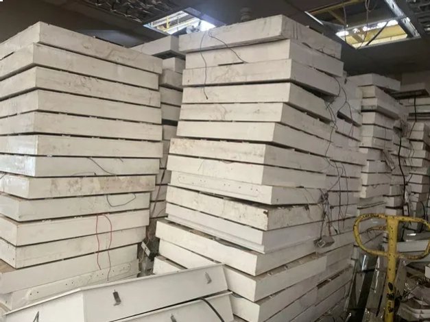 APROX. 1.000 LUMINÁRIAS QUADRADAS 60X60