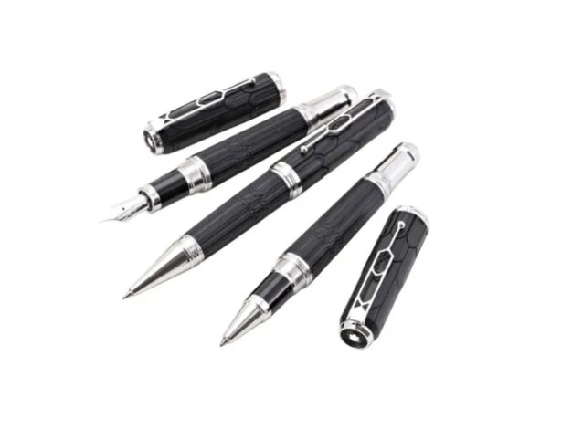 MONTBLANC VICTOR HUGO - SÉRIE LIMITADA Nº1004/1300. CONJUNTO DE CANETA ROLLERBALL